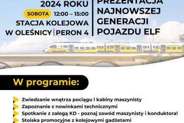 Prezentacja najnowszej generacji pojazdu ELF Kolei Dolnośląskich S.A.